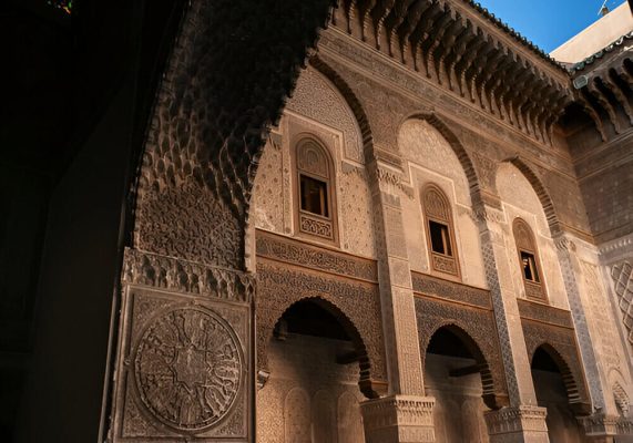 Historic building in the Medina of Fes, Morocco