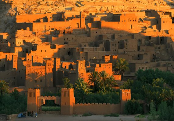 Kasbah Ait Ben Haddou during the 3-day desert tour from Marrakech to Fes.