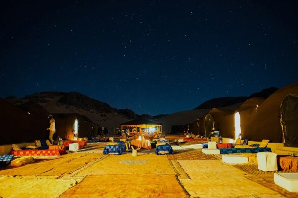 Desert camp in the Zagora region near the Draa Valley in Morocco